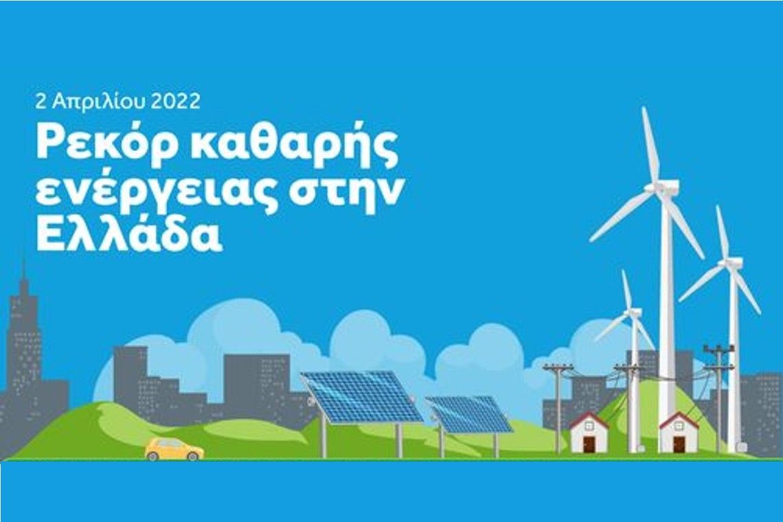 Ακόμη ένα ρεκόρ για τις Ανανεώσιμες Πηγές Ενέργειας στη χώρα μας!