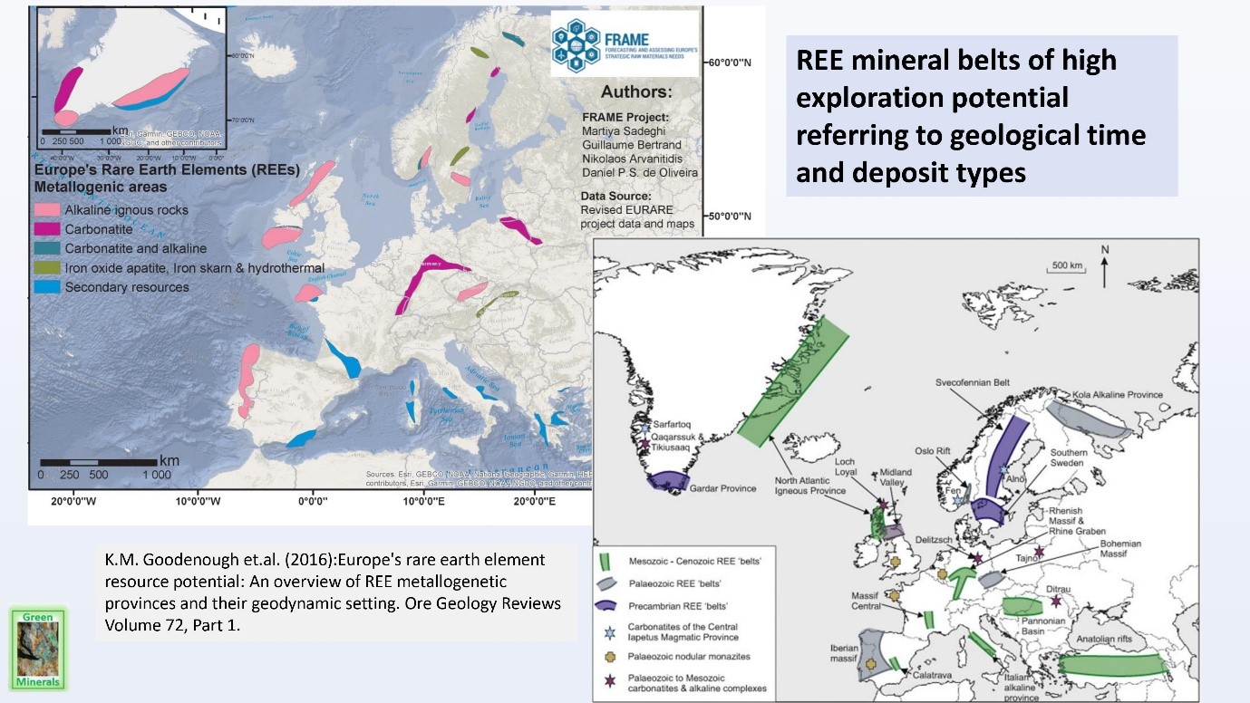 REE mineral belts, high exploration potential, EU